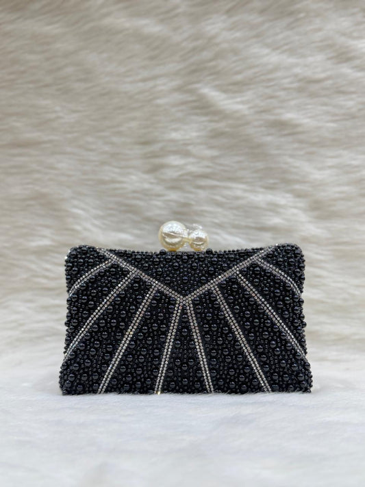FANCY DIAMOND PEARL PURSE